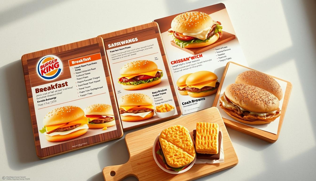 burger king breakfast menu with pictures