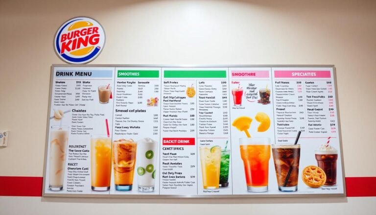 burger king drink menu