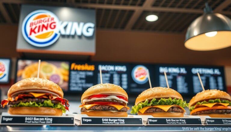 burger king hamburger menu