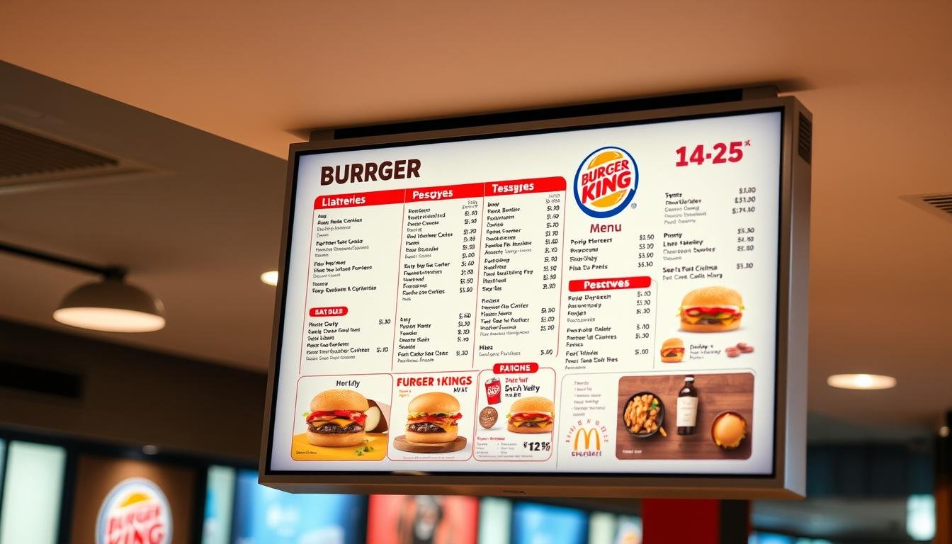 burger king lunch menu with prices