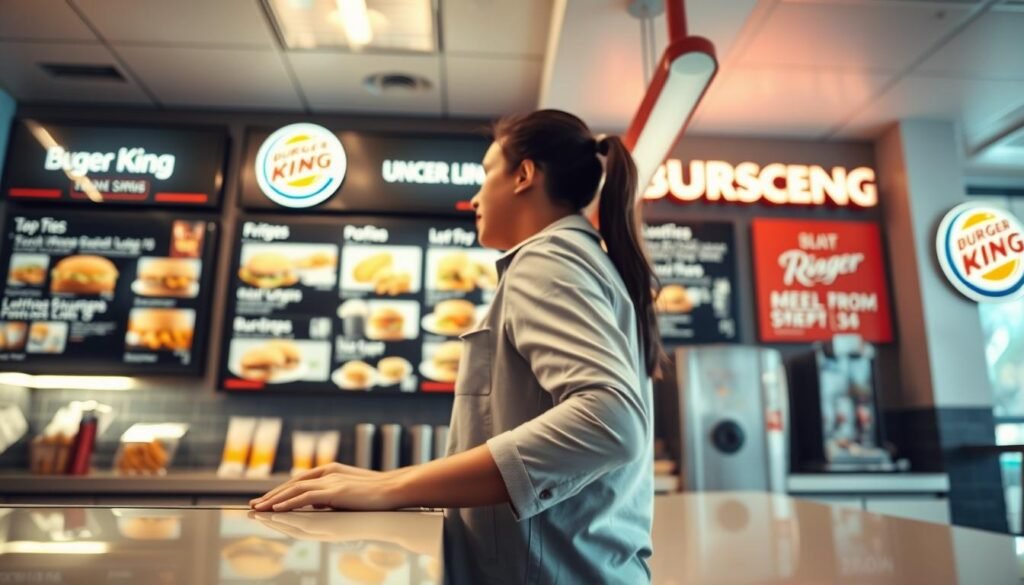 how to order burger king lunch