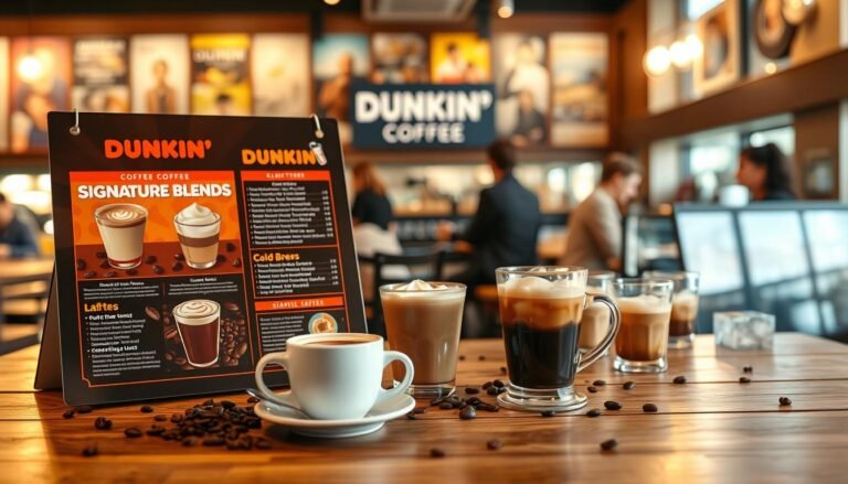 dunkin coffee menu