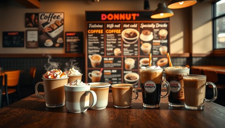 dunkin donuts coffee menu
